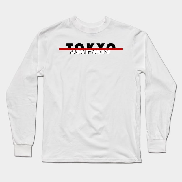 Tokyo Japan Logo Long Sleeve T-Shirt by MK3